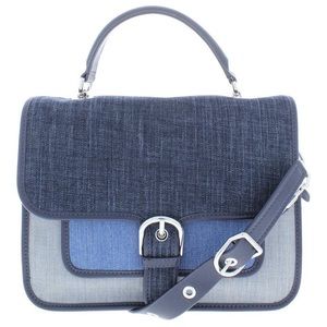 Never Used MICHAEL KORS Cooper Large Denim Satchel